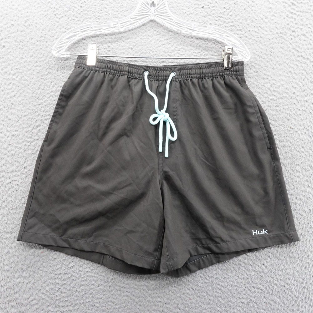 HUK Pursuit Volley Swim Shorts Size Small Gray Mens Fishing Outdoor NWT